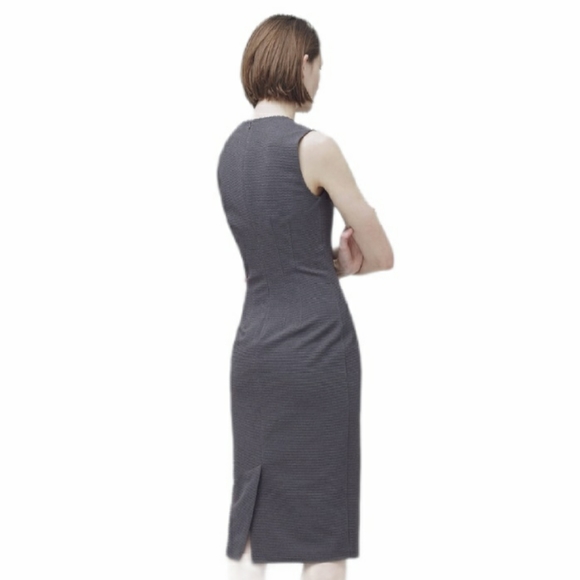 Mango Suit Sleeveless Tube Bodycon Ribbed Midi Dress Size Extra-Small - Picture 8 of 12